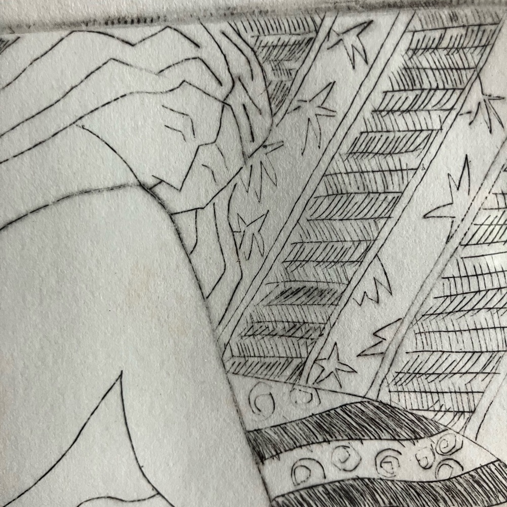 Black and Tan Framed Original Etching 8 x 10 signed and numbered - Picture 6 of 7